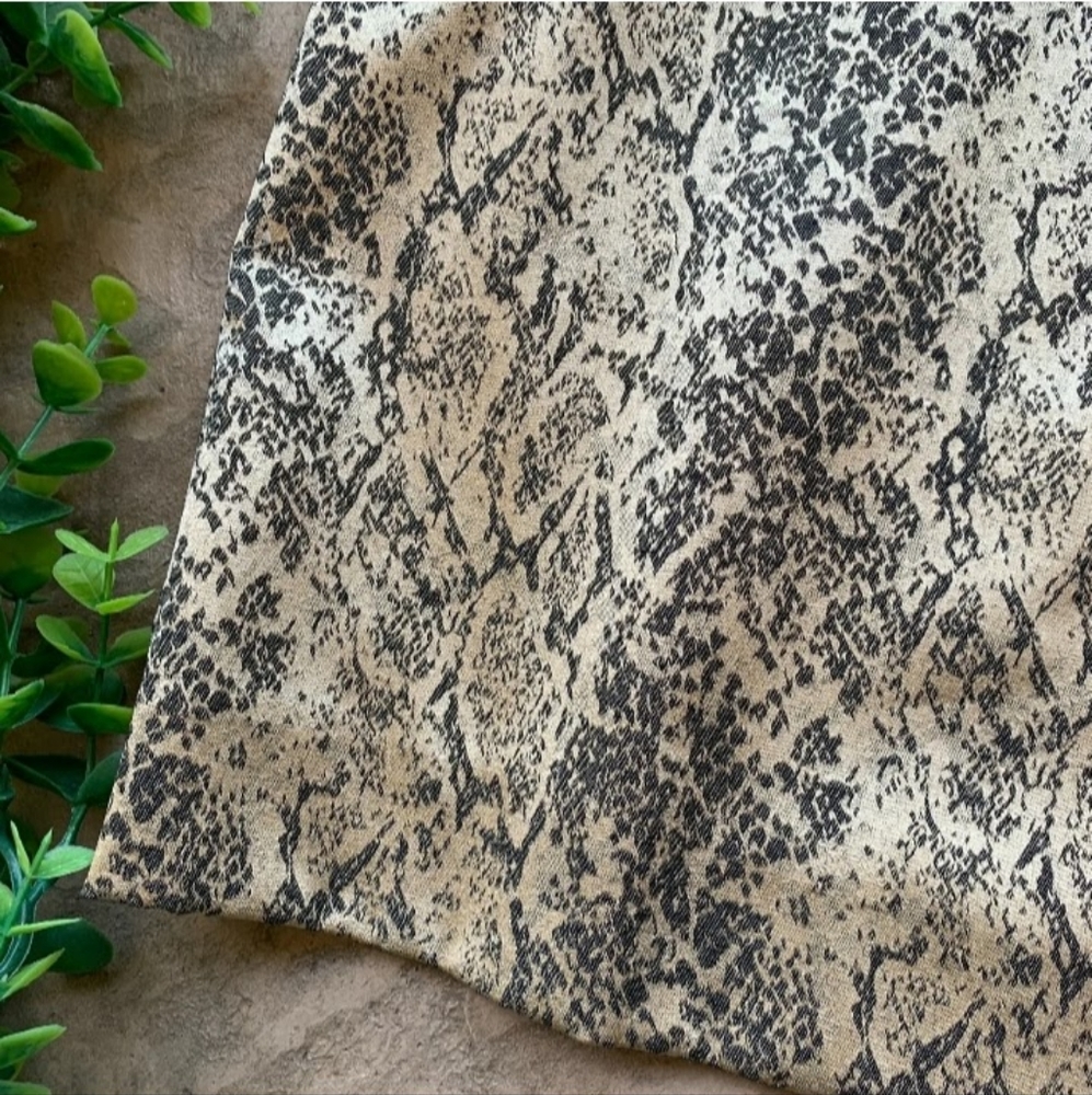 New Antonio Melani Python Black Tan Snakeskin Ruc… - image 2